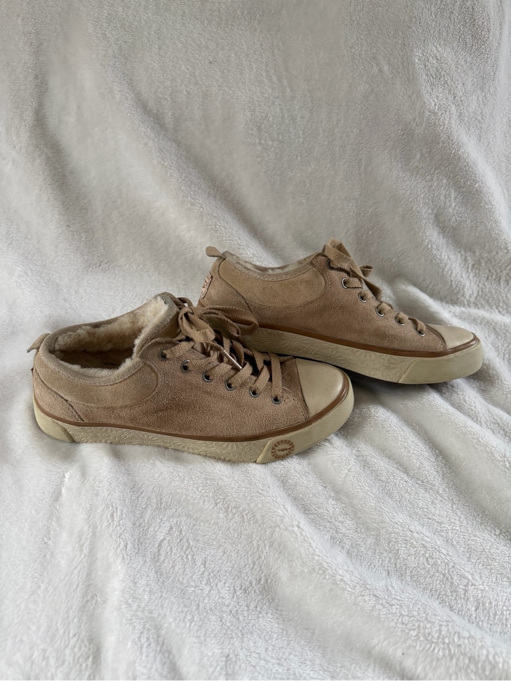 UGG Australia 1988 Evera Suede Shearling Sneakers size 5 USA